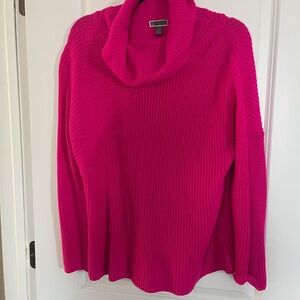 Nordstrom Vibrant Pink Cowl Neck Sweater